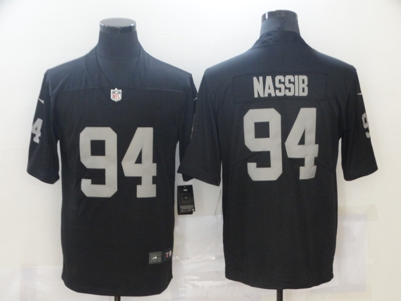 Men's Las Vegas Raiders Carl Nassib #94 Black Jersey